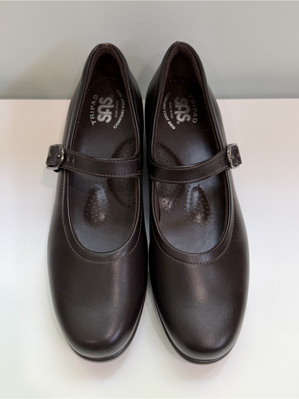 SAS Tripad Mary Jane Comfort Orthopedic Black Leather Womens 7.5 Classic Casual